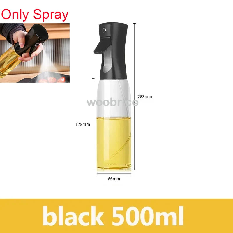 Dispensador de Óleo em Spray 2 em 1 - Pulverizador e Escova para Fritadeira a Ar