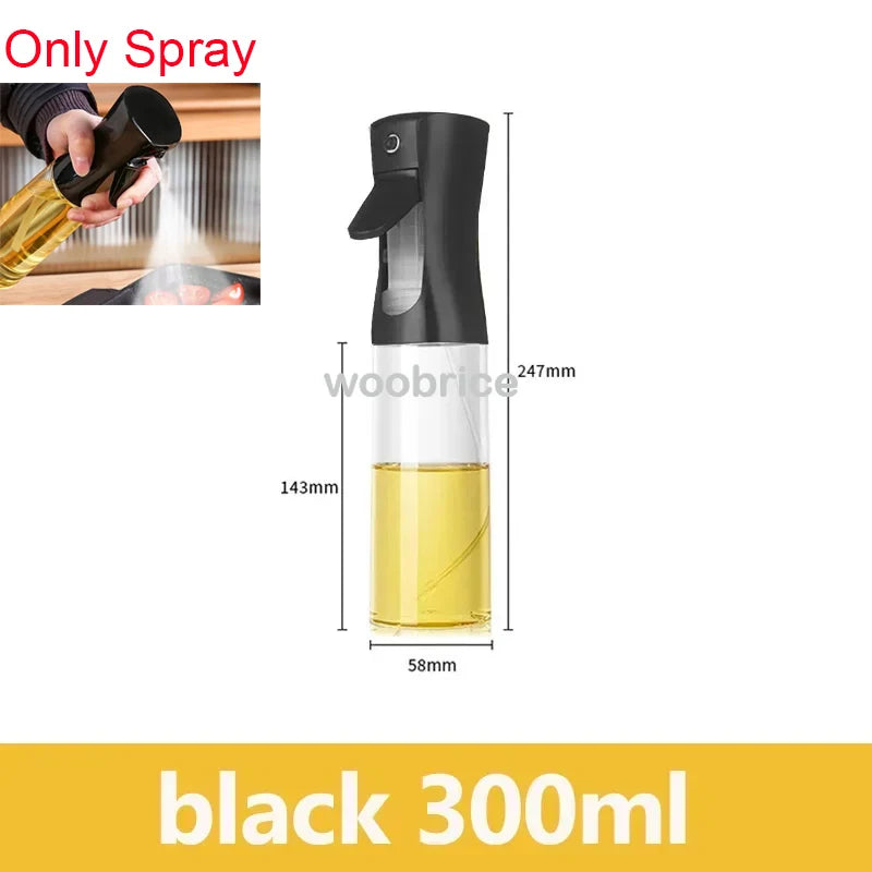 Dispensador de Óleo em Spray 2 em 1 - Pulverizador e Escova para Fritadeira a Ar