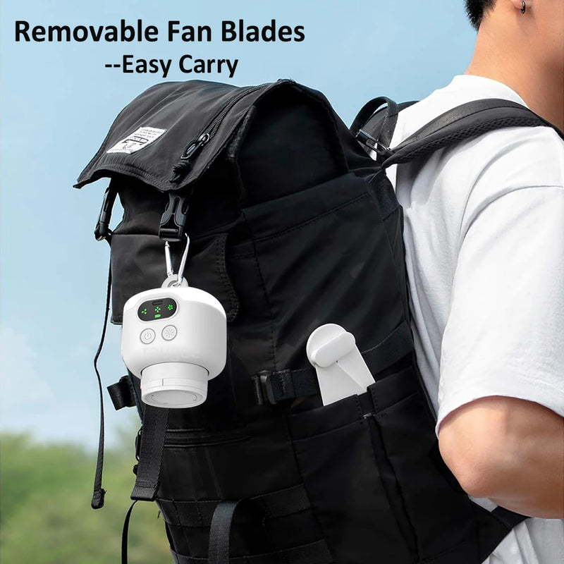 Ventilador Portátil 3 em 1 com Luz e Controle – Ideal para Camping, Tendas e Ambientes Externos