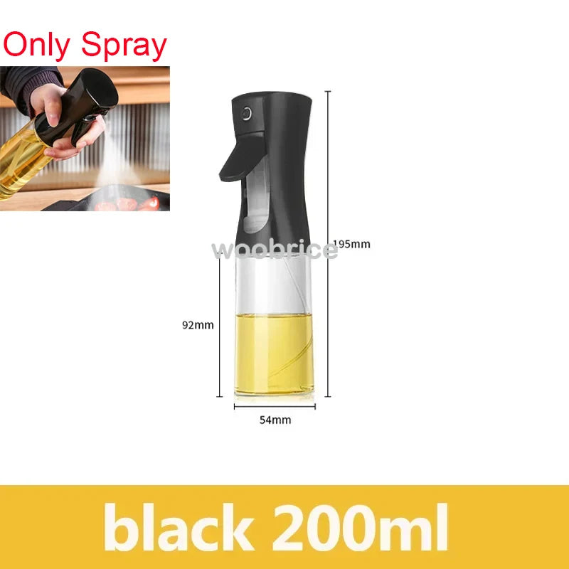 Dispensador de Óleo em Spray 2 em 1 - Pulverizador e Escova para Fritadeira a Ar