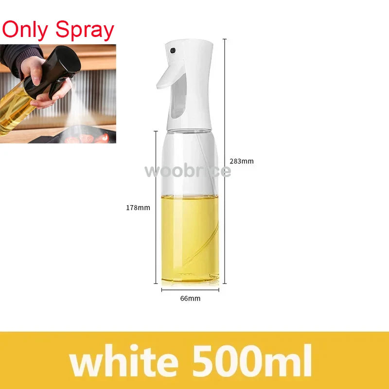 Dispensador de Óleo em Spray 2 em 1 - Pulverizador e Escova para Fritadeira a Ar