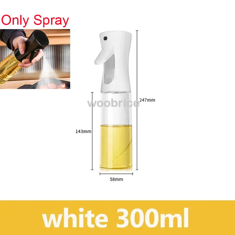 Dispensador de Óleo em Spray 2 em 1 - Pulverizador e Escova para Fritadeira a Ar