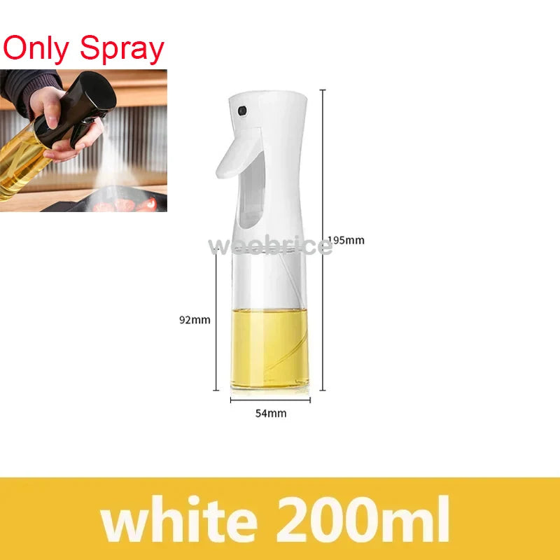 Dispensador de Óleo em Spray 2 em 1 - Pulverizador e Escova para Fritadeira a Ar
